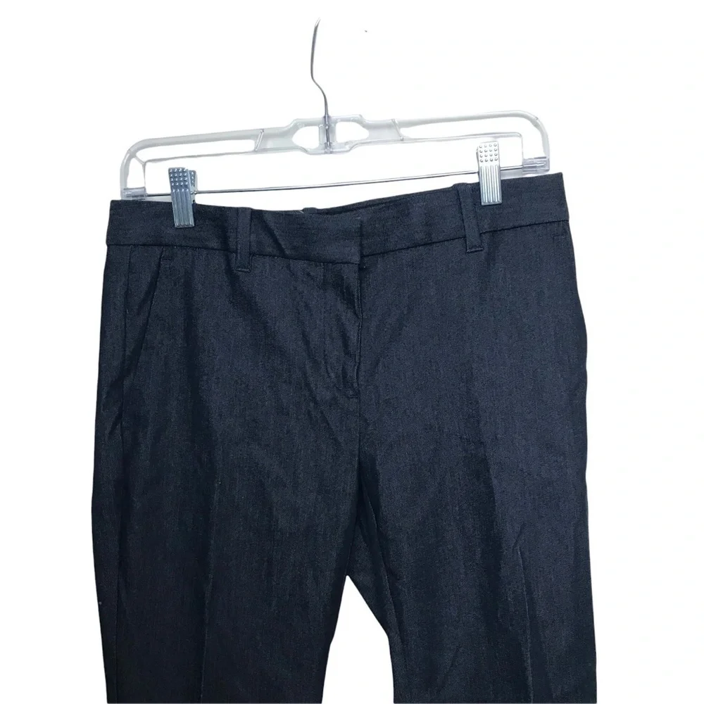 Ann Taylor Petite Crochet Lace Hem Crop Pants 2P